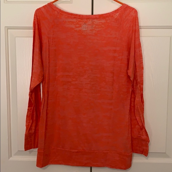 Orange Workout Long Sleeved Tee - Picture 4 of 4